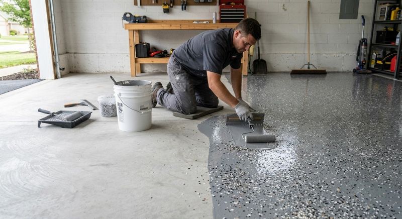 Garage Concrete Coating in Greenville, SC