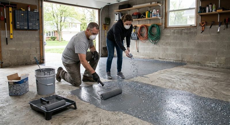 Garage Floor Renovation in Greenville, SC