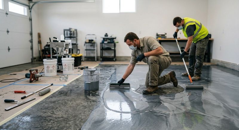 Basement Floor Epoxy Service in Charlotte, NC